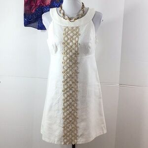 Lilly Pulitzer golden girl Jacqueline shift dress 6
